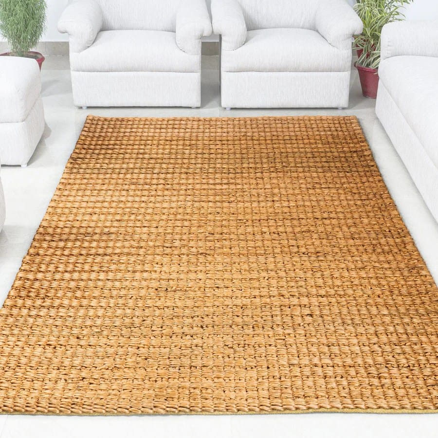 Rustic Bronze Handwoven Natural Jute Rug