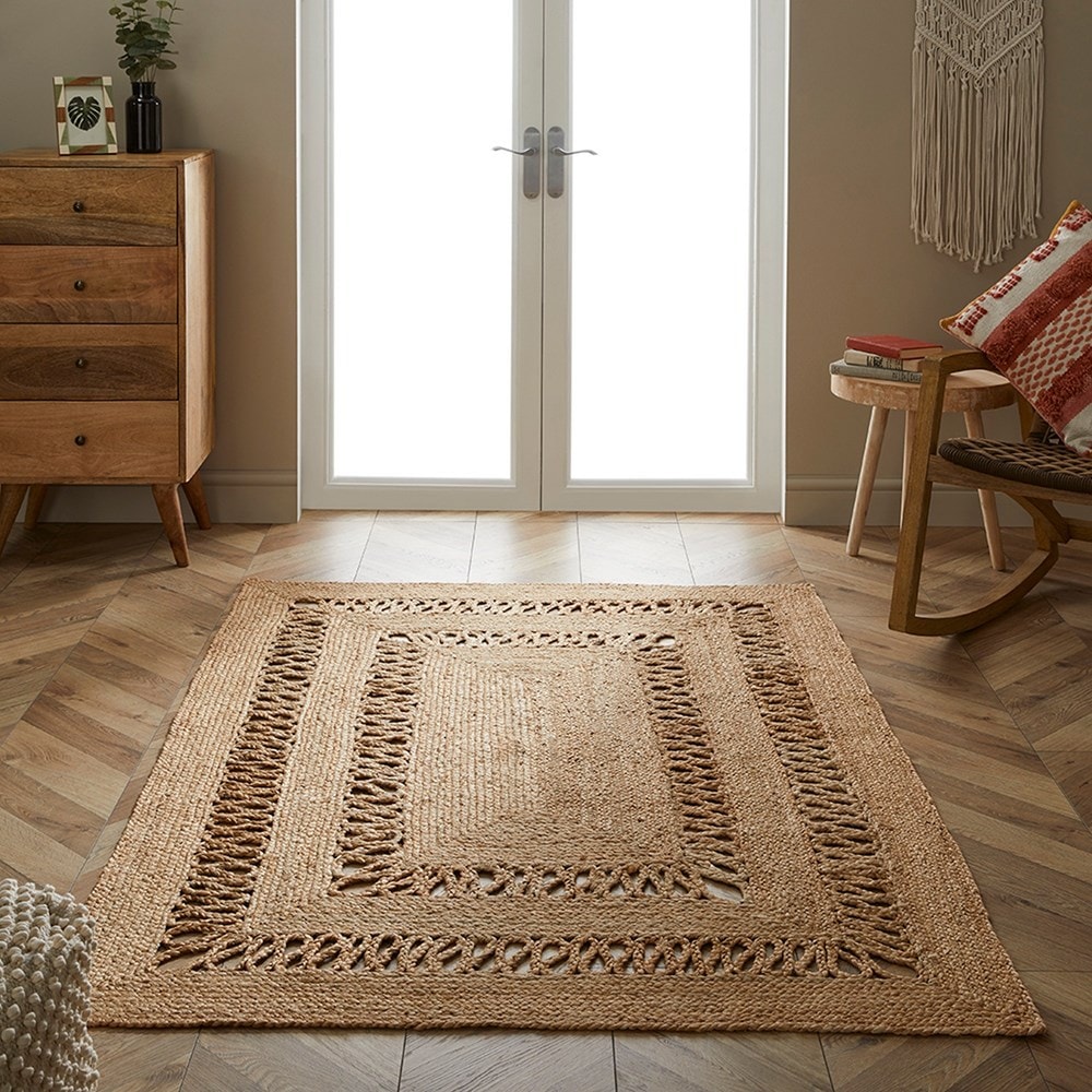 Onyxtwine Handmade Jute Rugs For Bedroom, Living Room