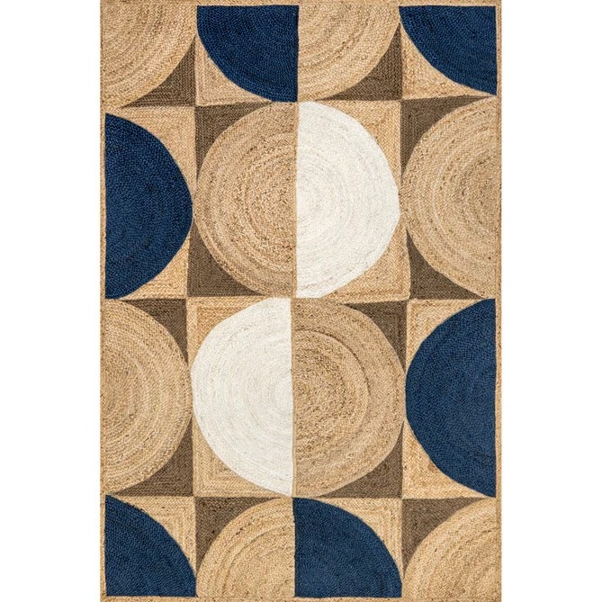 Zephyr Modern Jute Natural Rugs For Living Room, Bedroom