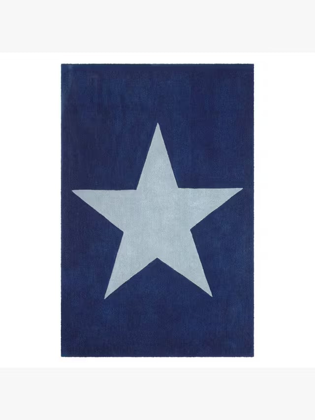Radiant Star Handmade Kids Rug For Playroom, Nursery