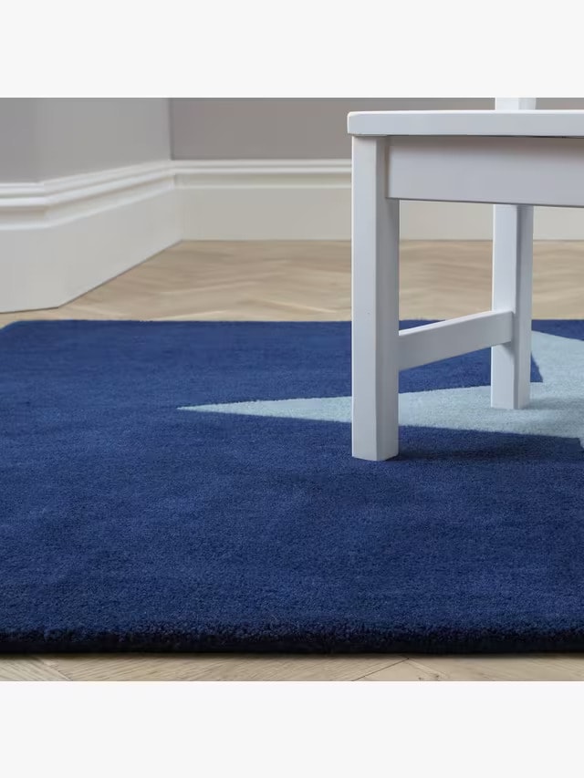 Radiant Star Handmade Kids Rug For Playroom, Nursery