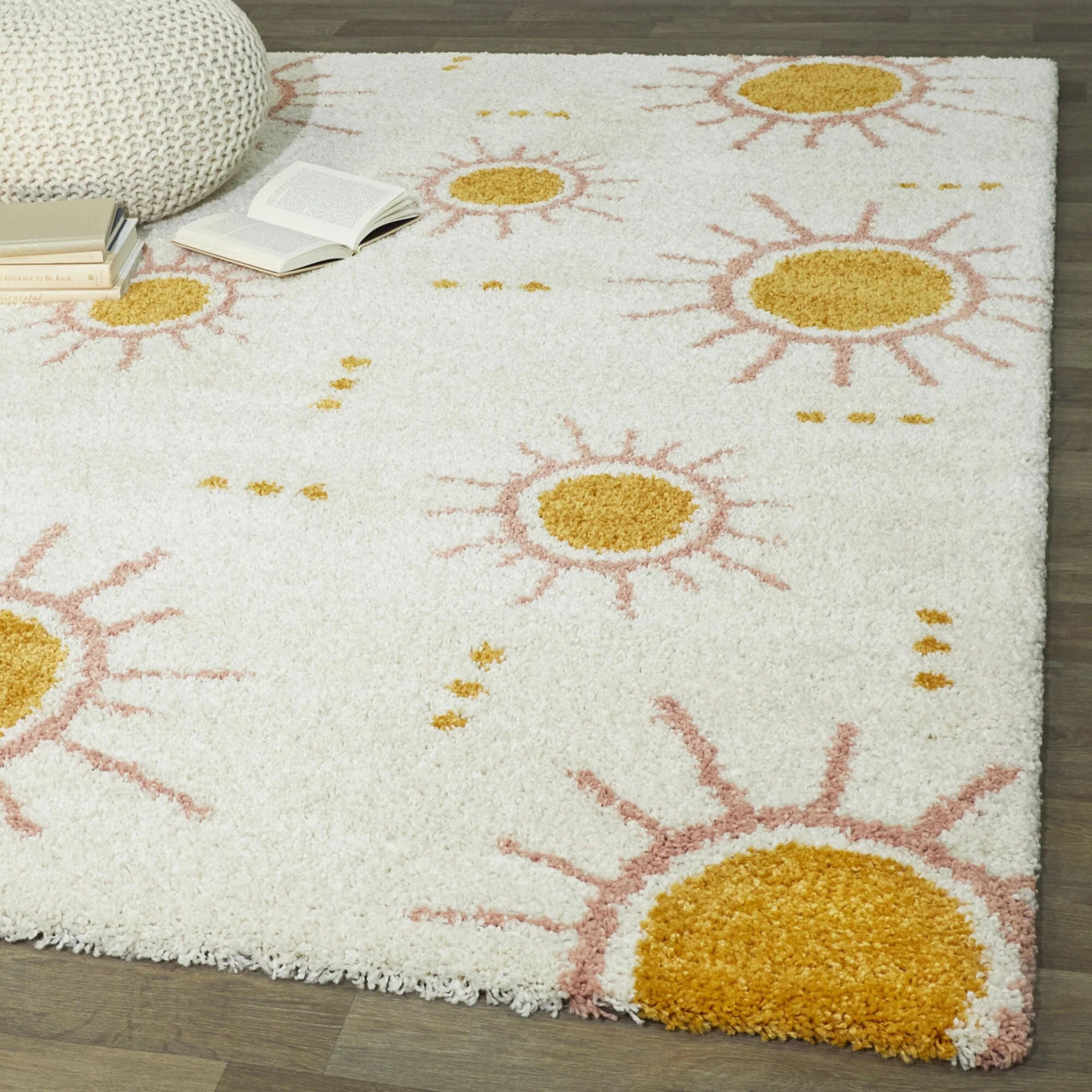 Sunrise Play Handmade Tufted Kids Rug For Playroom, Nursery