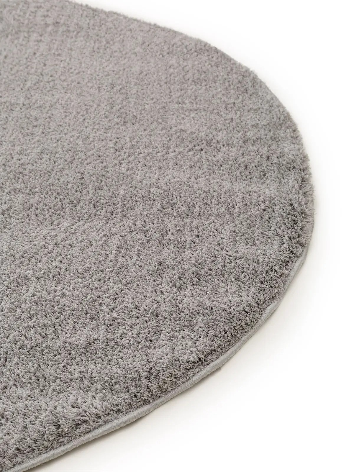 Grey Ashen Solid Shag Rug