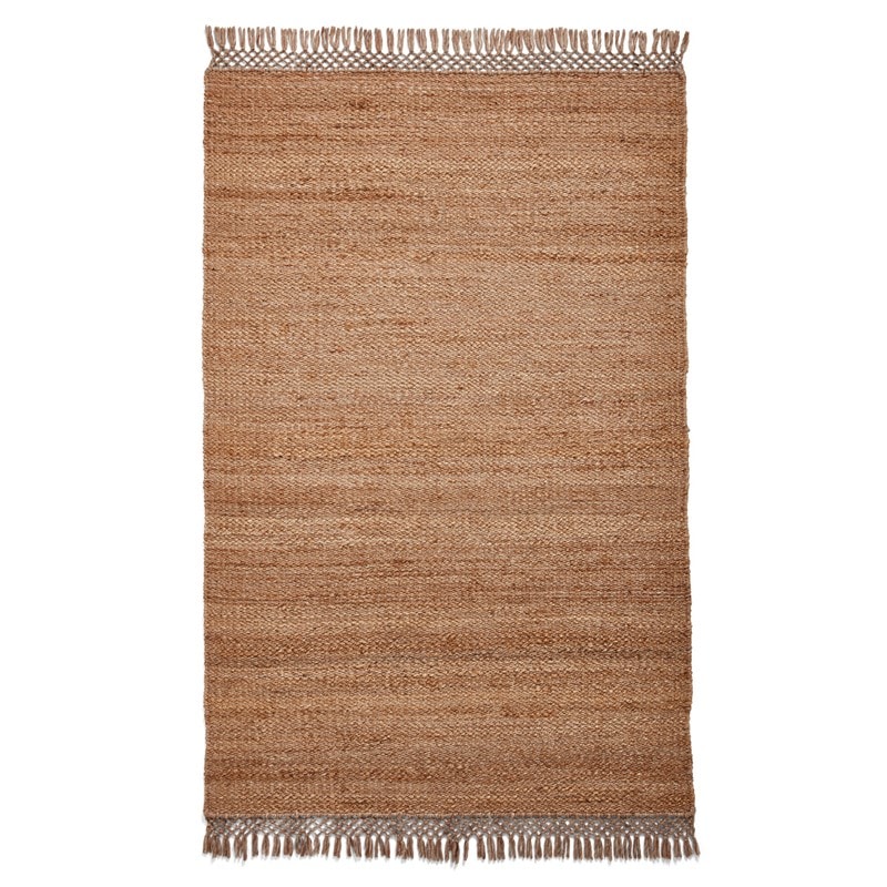 Natural Fringe Jute Rugs For Bedroom, Dining, Living Room