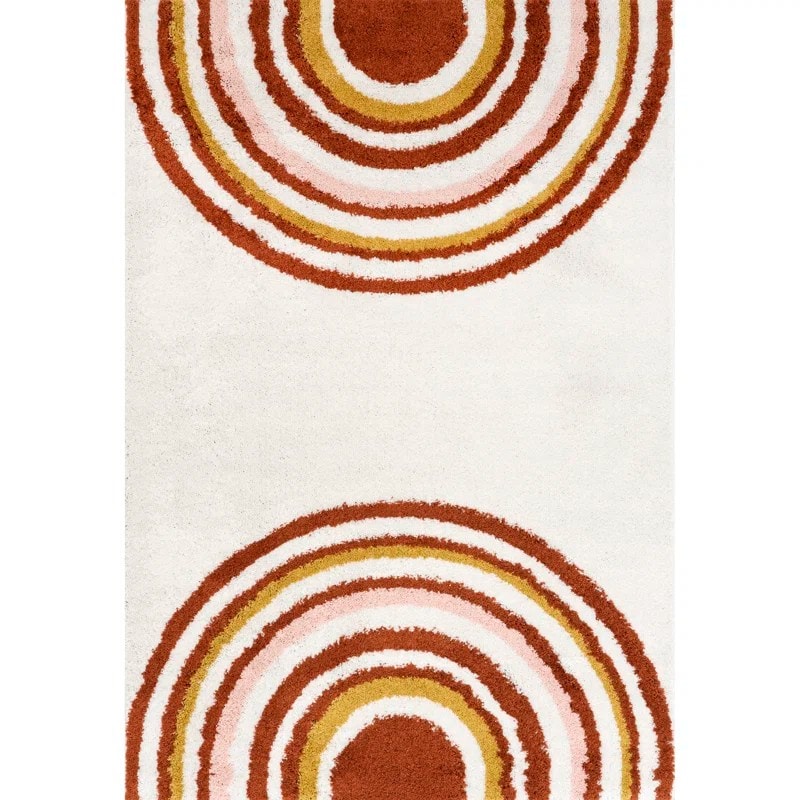 Multi Rainbow Shag Handmade Rug