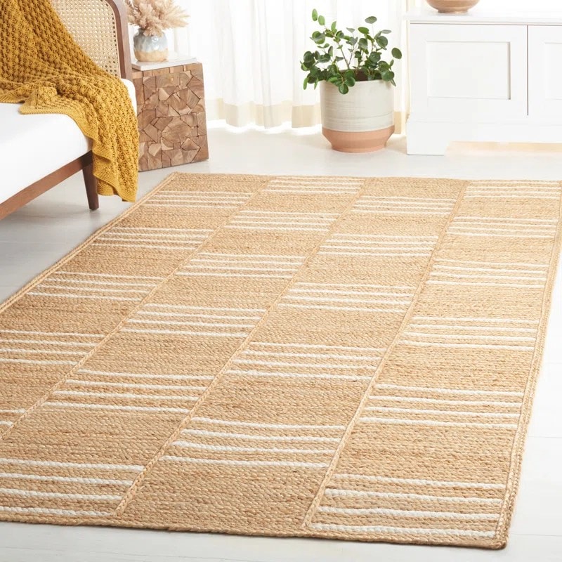 Sable Jute Handmade Area Rugs for Living Room, Bedroom