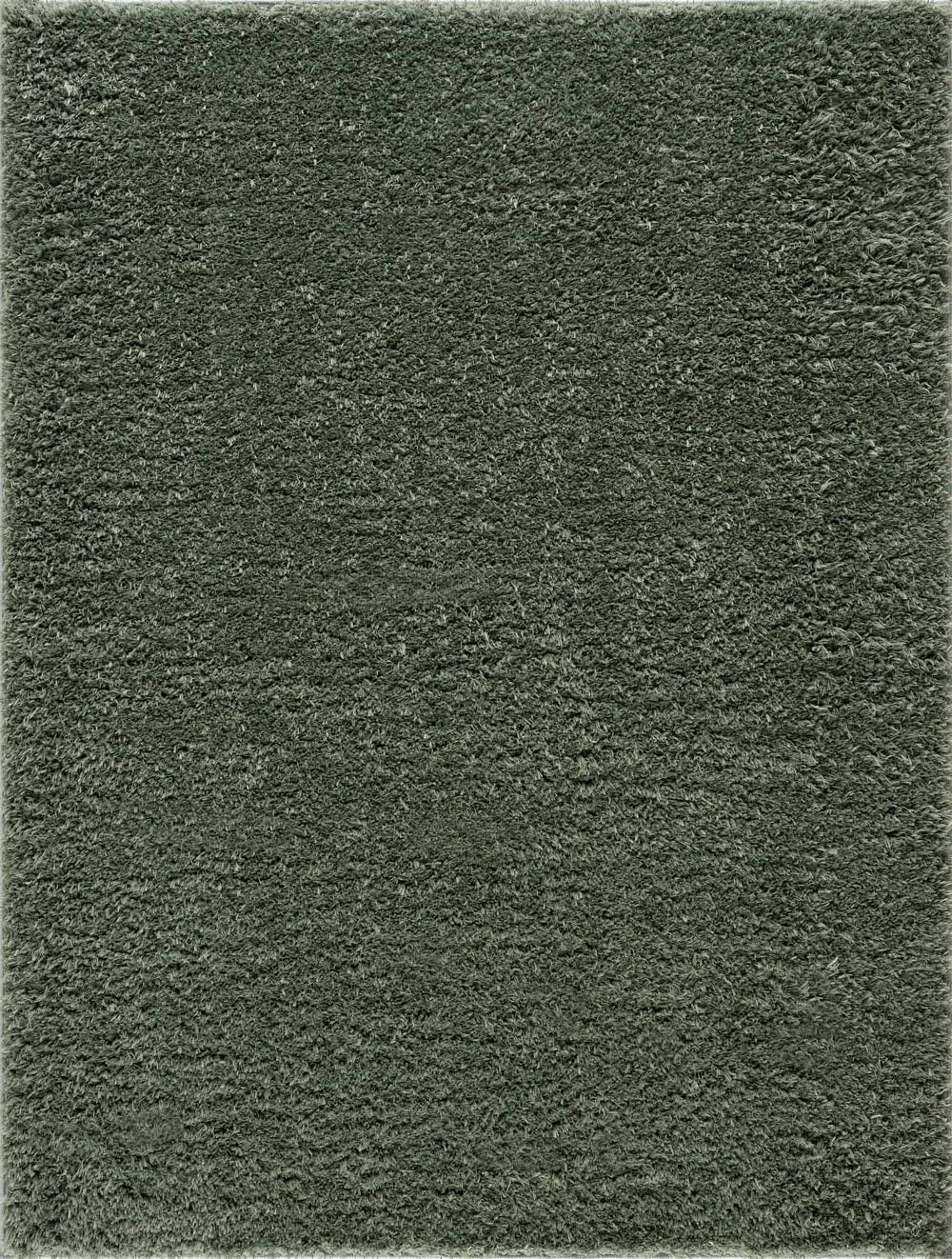 Solid Green Shag Rug