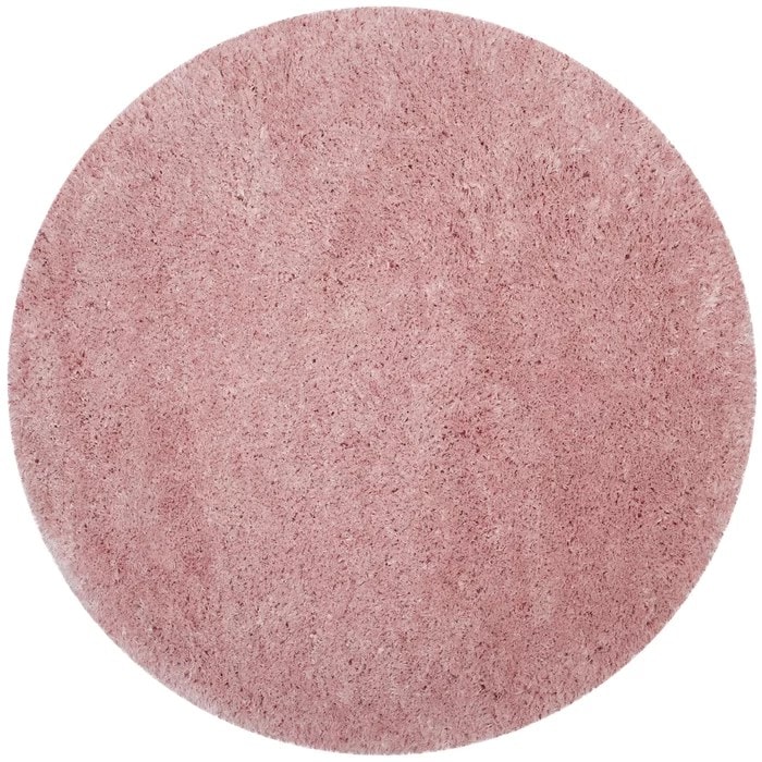 Pink Delight Solid Shag Rug