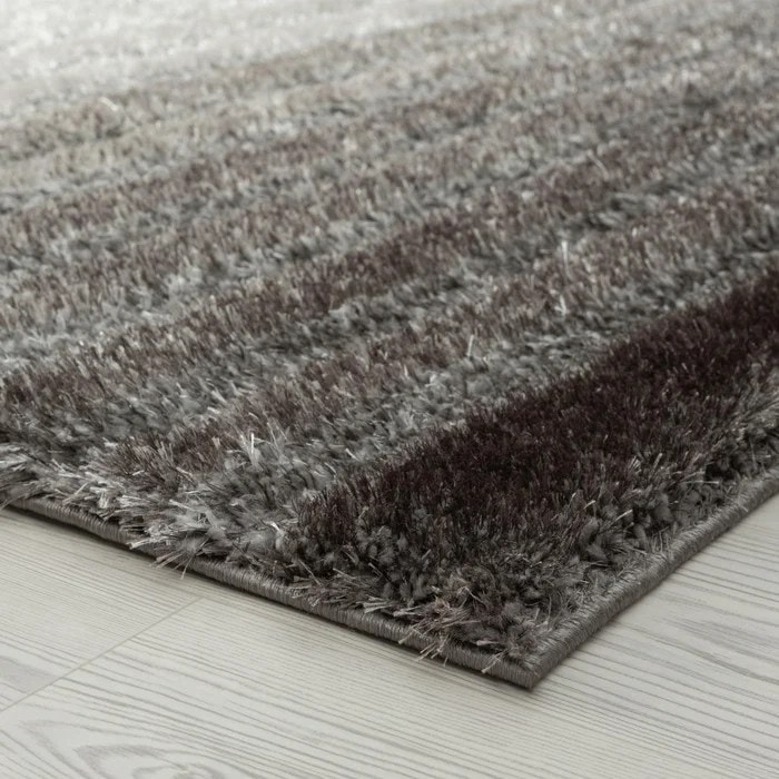 Subtle Grey Shag Area Rug