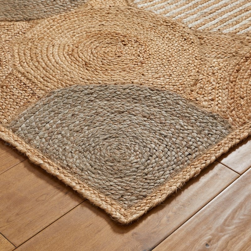 Orbweft Jute Natural Handbraid Rugs for Living Room