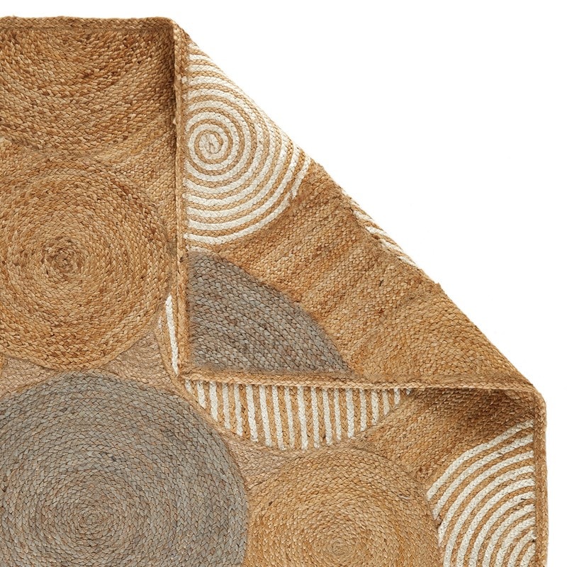 Orbweft Jute Natural Handbraid Rugs for Living Room