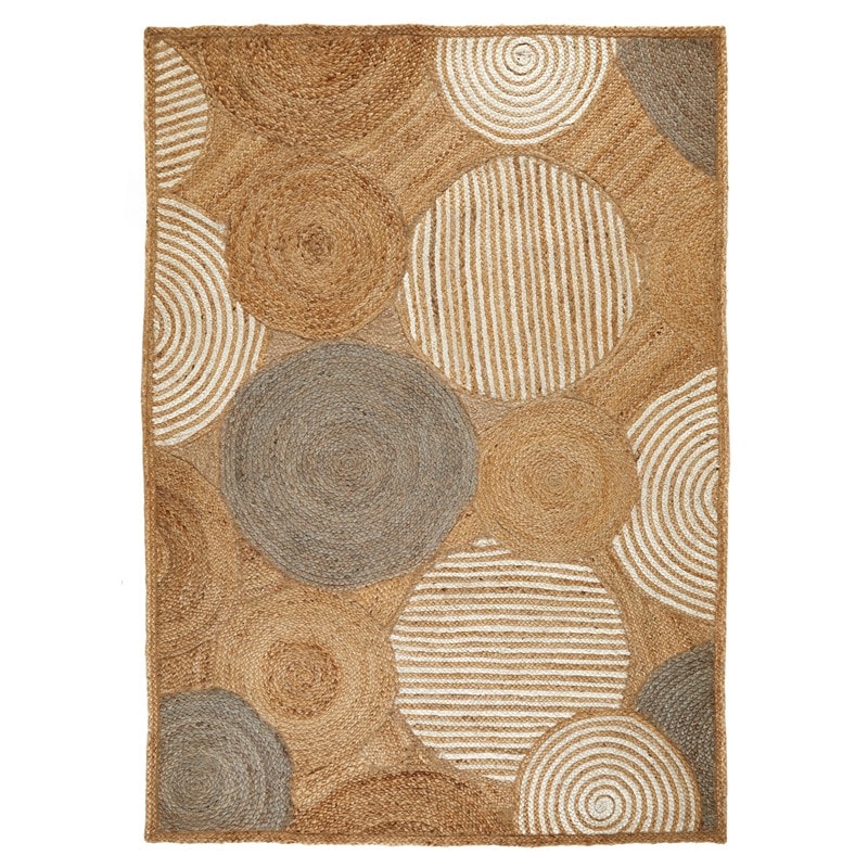 Orbweft Jute Natural Handbraid Rugs for Living Room