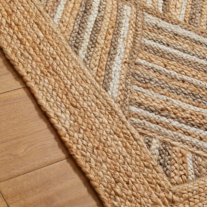 Gridsquare Jute Handmade Rugs for Living Room, Bedroom