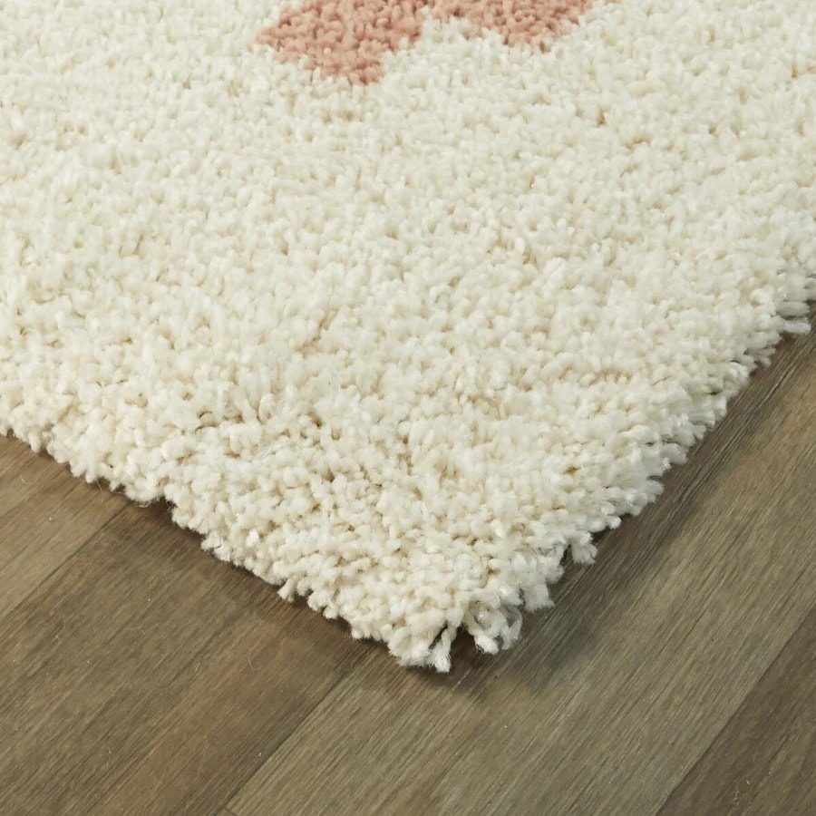 Pink Nectar Solid Shag Rug