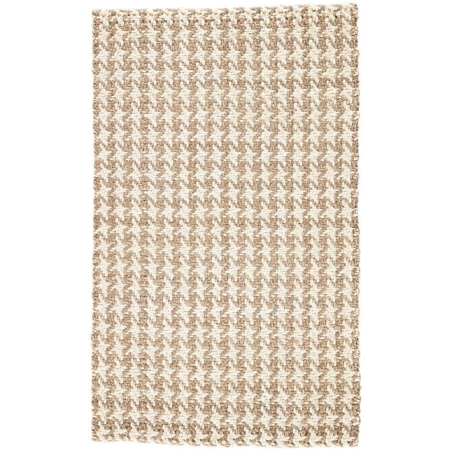 Natural Jute Handwoven Checkered Box Area Rug