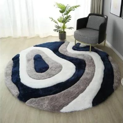 Ravene Halo Soft Shag Round Rug