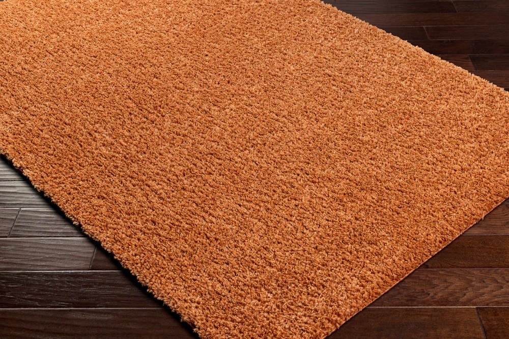 Earthy Brown Shag Area Rug