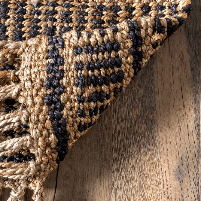 Frayline Handbraided Jute Natural Rugs For Living Room
