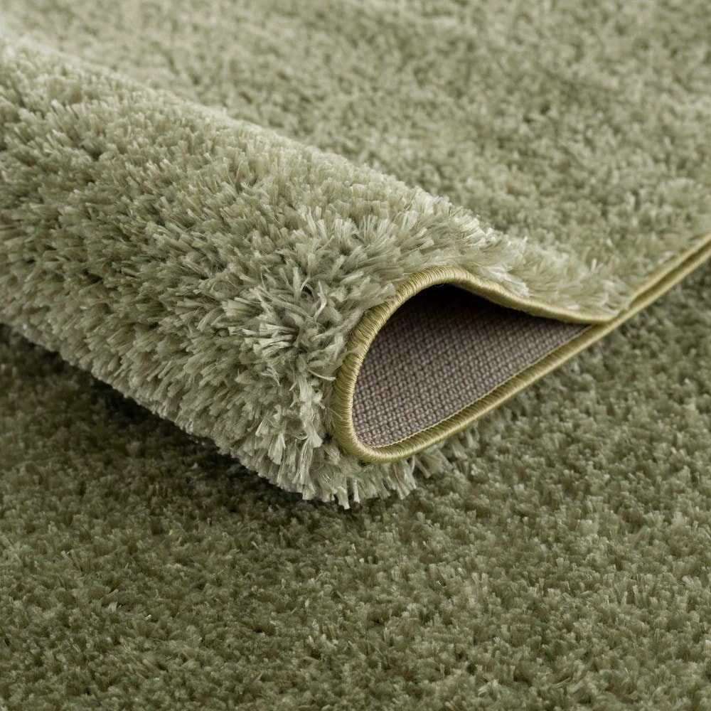 Lush Green Shag Area Rug
