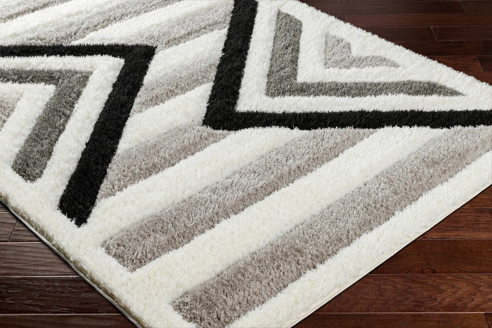 Mocha Plush Solid Shag Handmade Rug