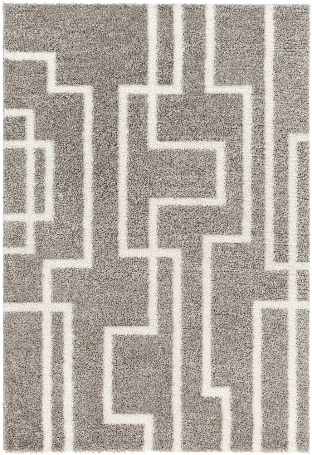 Echelon Striped Shag Area Rug