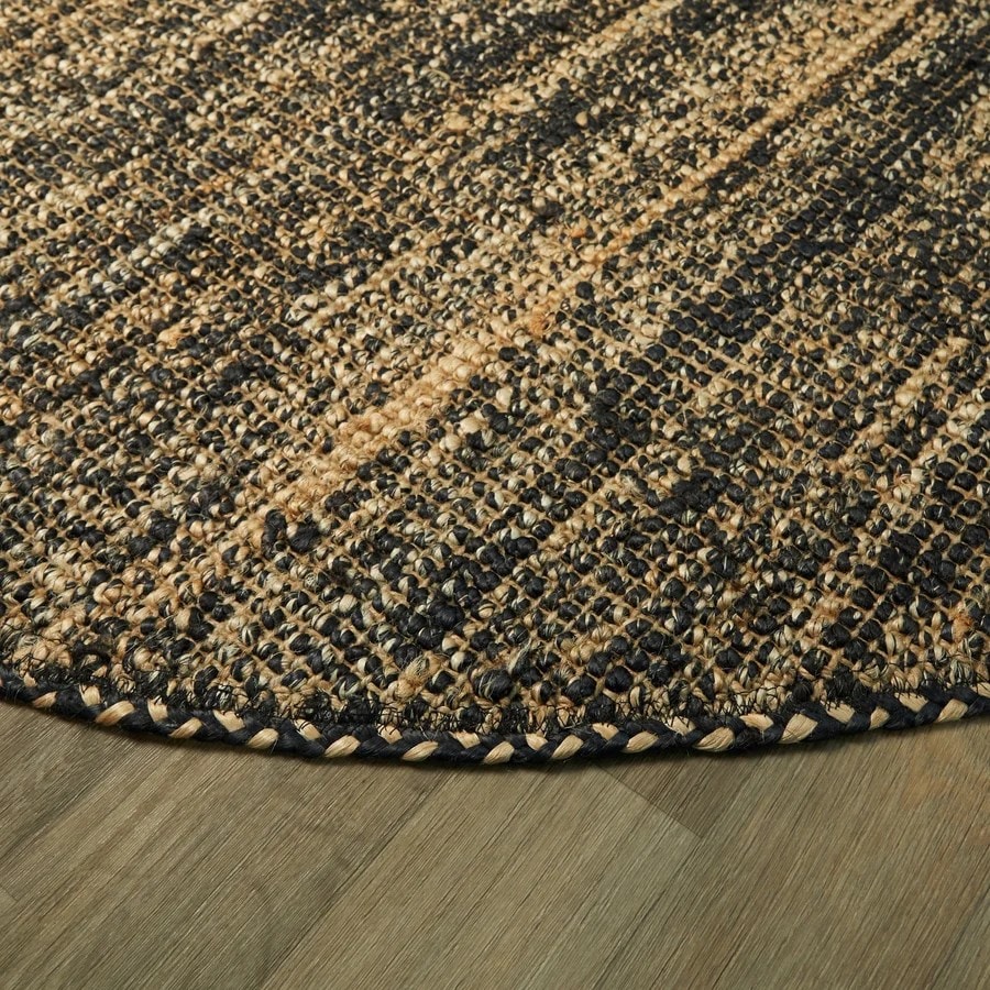 BlackRoot Jute Round Rug for Living Room