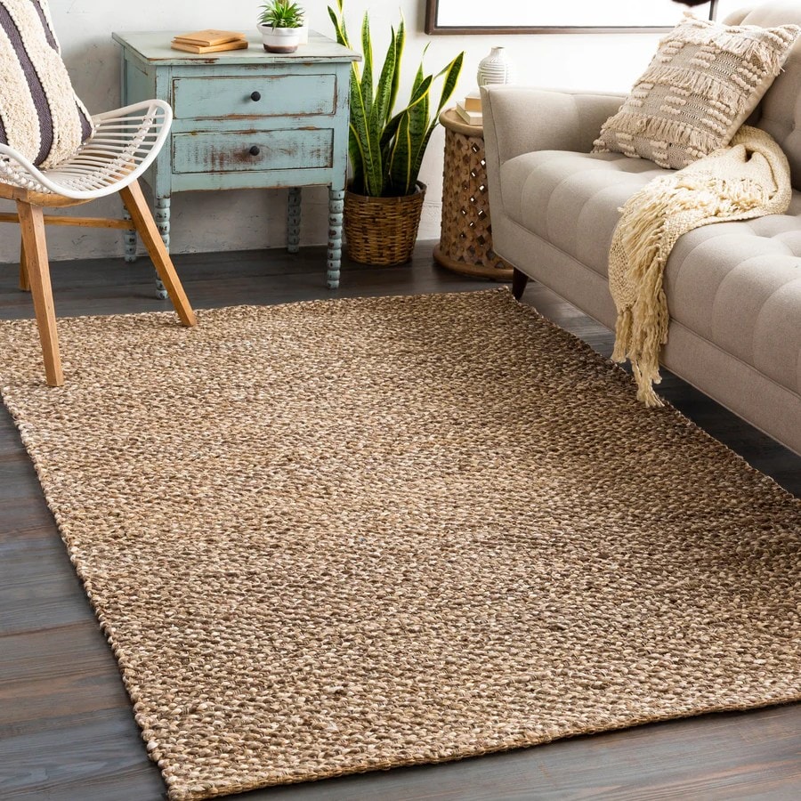 Osprey Handmade Braided Jute Area Rug For Living Room