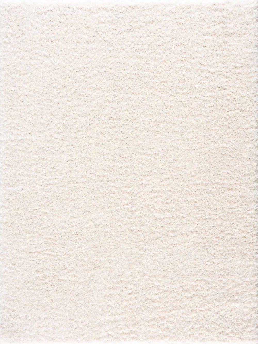 Luxe Cream Shag Handmade Rug