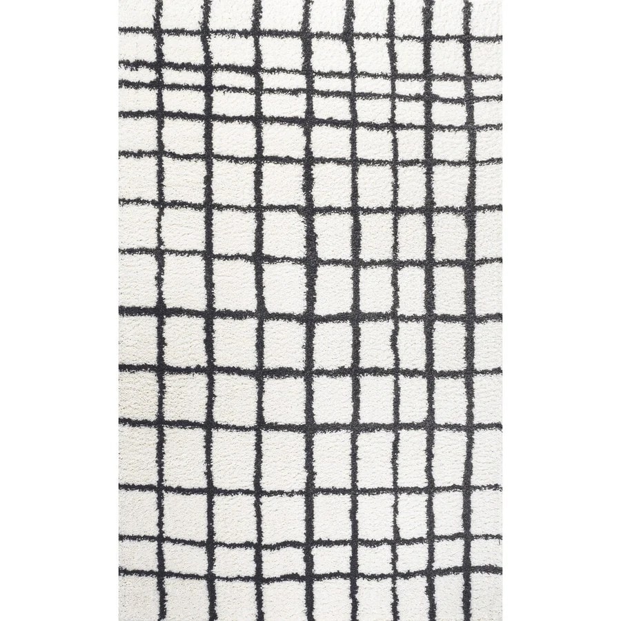 Carmor Grid Shag Handmade Rug