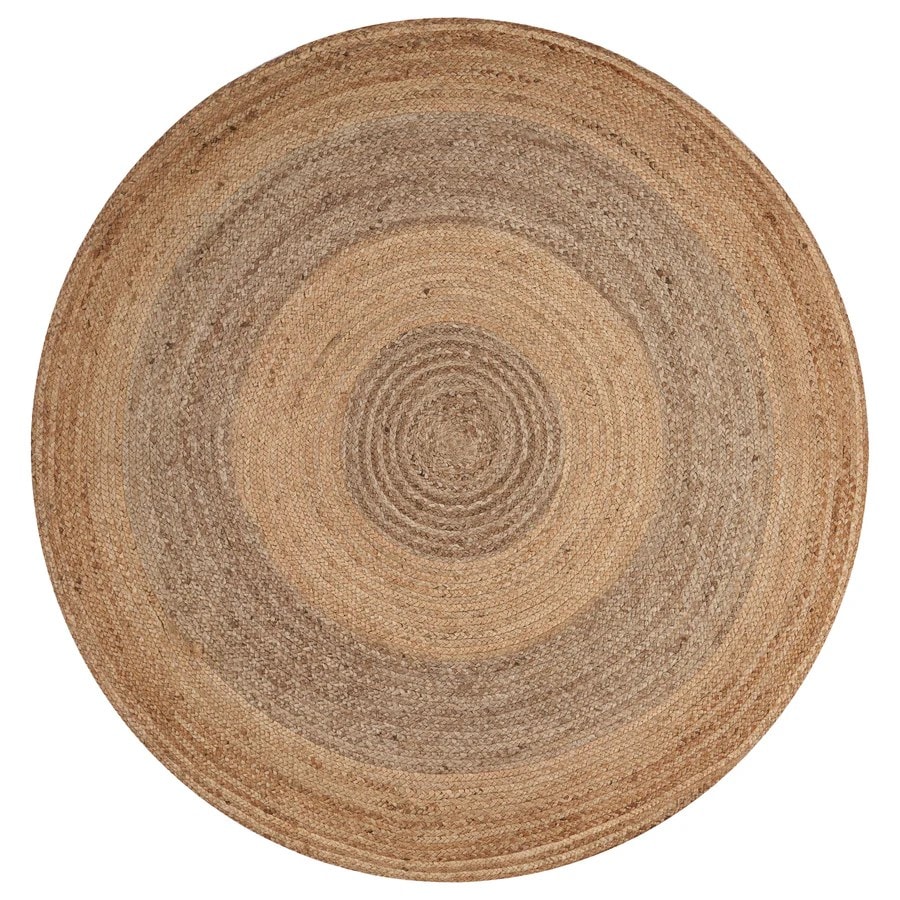 Canyon Jute Round Handmade Rug for Living Room, Bedroom and Hallway