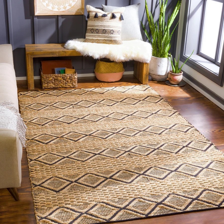 Chisel Modern Jute Natural Handmade Rug
