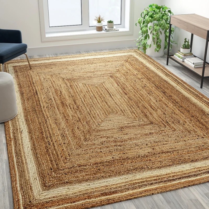 Verdant Jute Handmade Rugs for Living Room, Bedroom