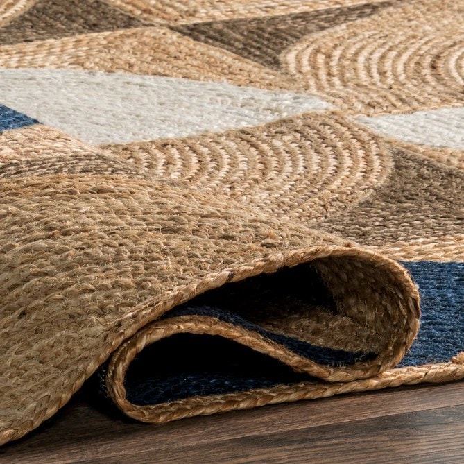 Zephyr Modern Jute Natural Rugs For Living Room, Bedroom