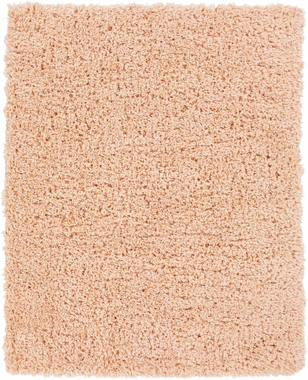 Peach Handmade Shag Rug
